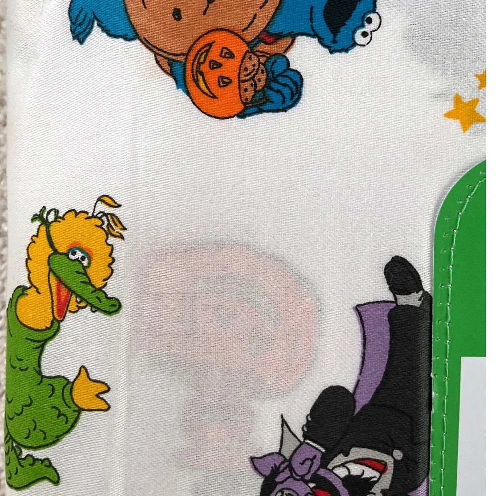 Sesame Street Halloween Twin Sheet Set 100% Cotton 3pc Elmo Cookie Monster Count